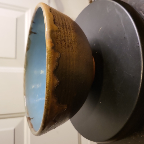 Other - Signed Studio Pottery Wabisabi Blue Mid-century Bowl 7 5/8"